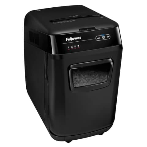 Distruggidocumenti uso moderato FELLOWES AutoMax™ 200C - P-4 - 32 L - taglio a frammenti 4x38 mm - nero - 4653602